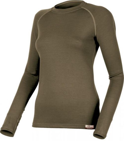 Lasting LENA 6363 zelená vlněná merino mikina Velikost: L