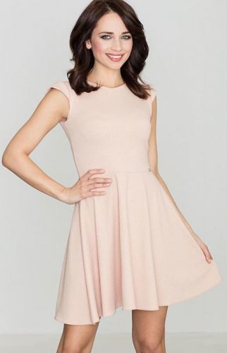 LENITIF Dámské růžové šaty  K162 velikost: L