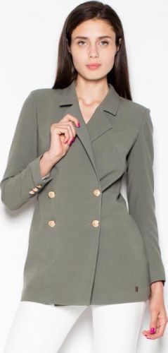 VENATON Dvouřadé sako VT088 Olive green velikost: XL