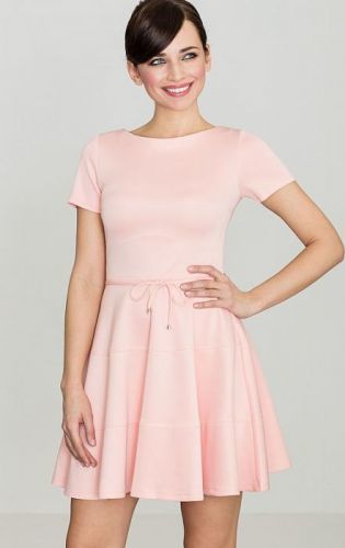 LENITIF Jemné růžové šaty K090 velikost: S