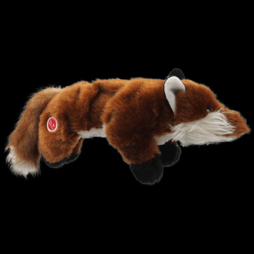 Hračka DOG FANTASY Skinneeez Plush pískací liška 45 cm