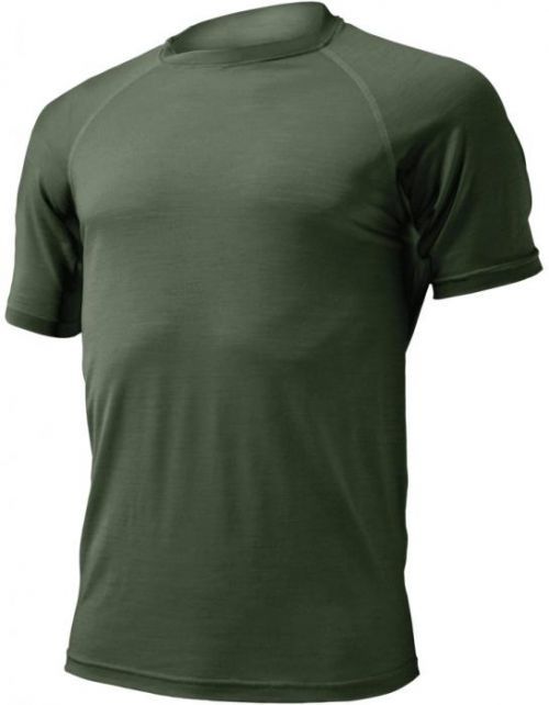 Lasting QUIDO 6262 zelené pánské vlněné merino triko Velikost: L
