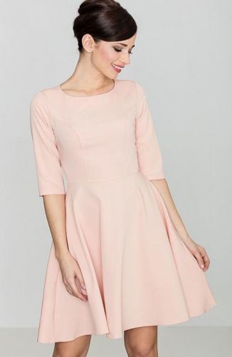 LENITIF Dámské růžové šaty K219 velikost: XL