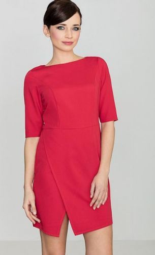 LENITIF Dámské červené šaty K200 velikost: XL
