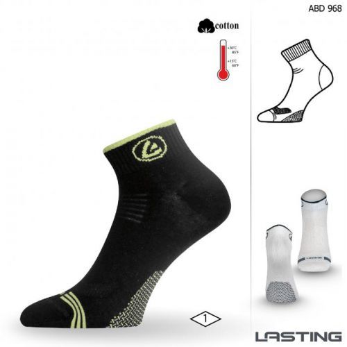 Lasting ABD ponožky pro aktivní sport 968 černá Velikost: (38-41) M
