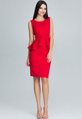 FIGL Elegantní set sukně a topu M605 Red velikost: L