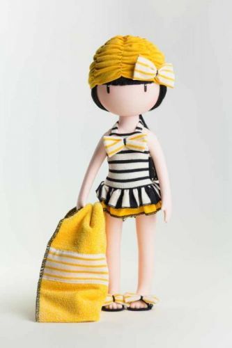 Santoro London - Náhradné oblečenie pre bábiku - Plavky- Gorjuss - Beach Belle Žlutá, černá, bílá
