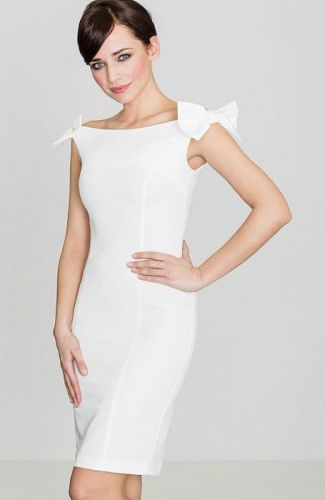 LENITIF Dámské šaty ve smetanové barvě  K028 velikost: XL