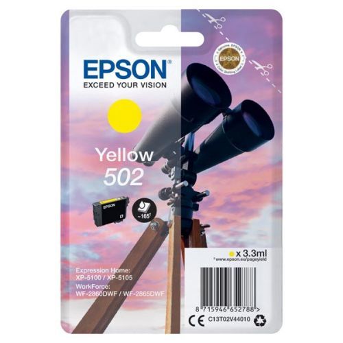 Epson 502 C13T02V44010 žlutá (yellow) originální cartridge