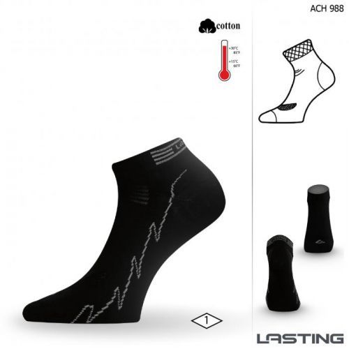 Lasting ACH ponožky pro aktivní sport 988 černá Velikost: (42-45) L