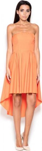LENITIF Dámské oranžové šaty  K031 velikost: XL