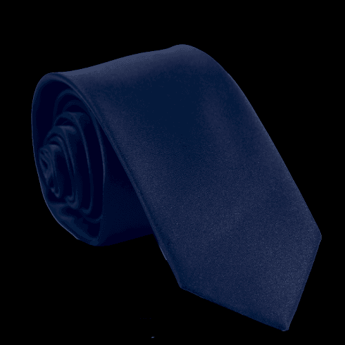 Pánska jednofarebná kravata Stylo navy