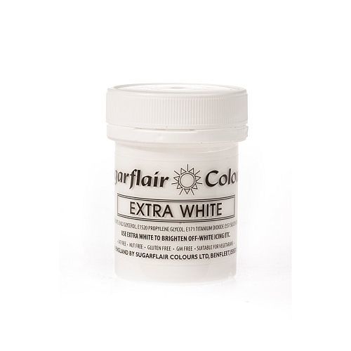 Gelová barva Sugarflair Extra White 50g