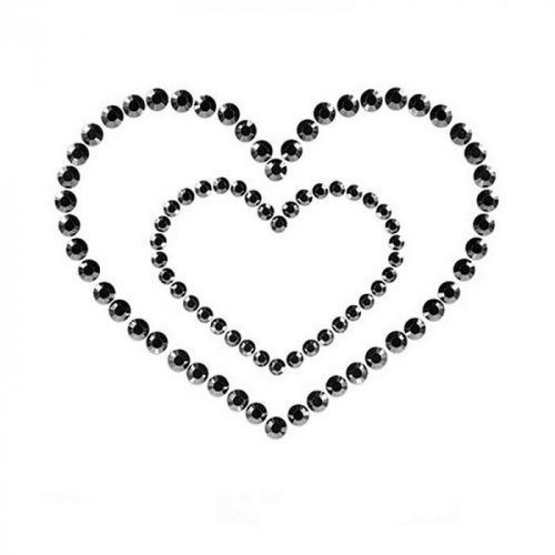 šperk na tělo Mimi Heart black uni