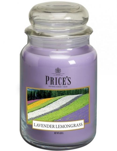 Price’s PRICE'S MAXI svíčka ve skle Levandule & Lemongrass - hoření 150h