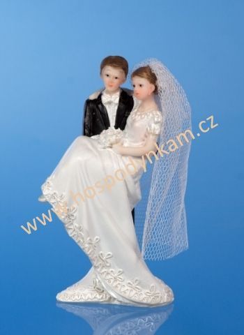 Figurka na dort - nevěsta a ženich 11cm