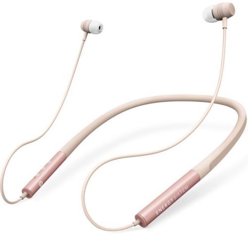 Energy Sistem Earphones Neckband 3 Bluetooth, sportovní BT sluchátka s mikrofonem růžové zlato