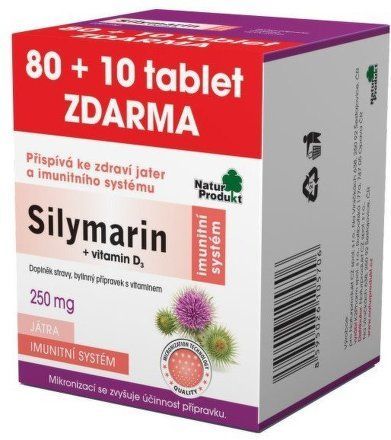 Silymarin+vit.D3 250mg akční balení 80+10 zdarma