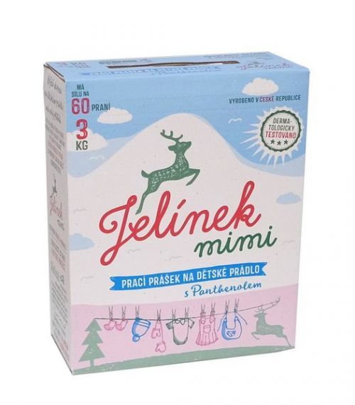 Jelen Jelínek Prášek Na Dětské Prádlo 3 Kg Box