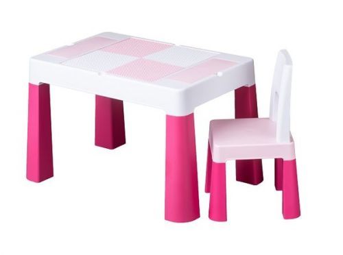 Tega Sada Nábytku Pro Děti Multifun - Stoleček A Židlička - Růžová