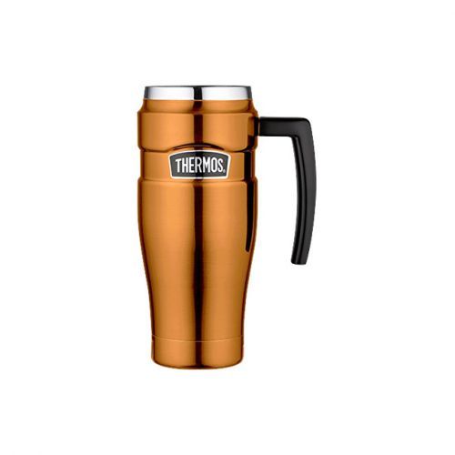 Thermos Style Vodotěsný termohrnek s madlem - měděná 470 ml