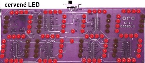 Digitální hodiny LED červená STAVEBNICE