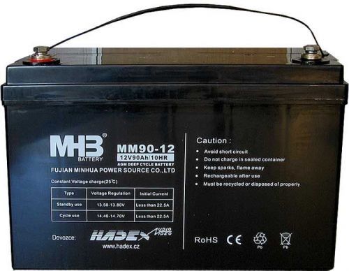 Pb akumulátor MHB VRLA AGM 12V/90Ah polotrakční