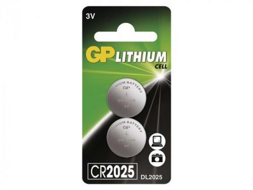 Baterie    CR2025 GP lithiová (blistr 2 kusy)