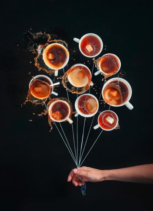 1X Umělecká fotografie Coffee Balloons, Dina Belenko