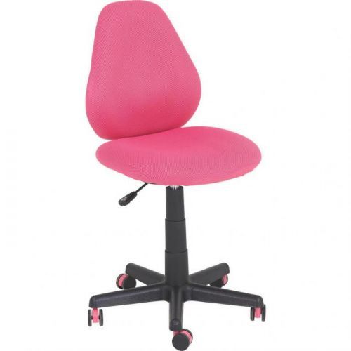 Otočná Židle Pro Mladé Černá Pink Síťovina Xora