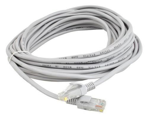 UTP kabel Patch RJ45 10m šedý cat5e