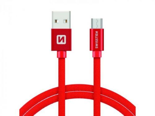 Kabel SWISSTEN USB/Micro USB 1,2M červený