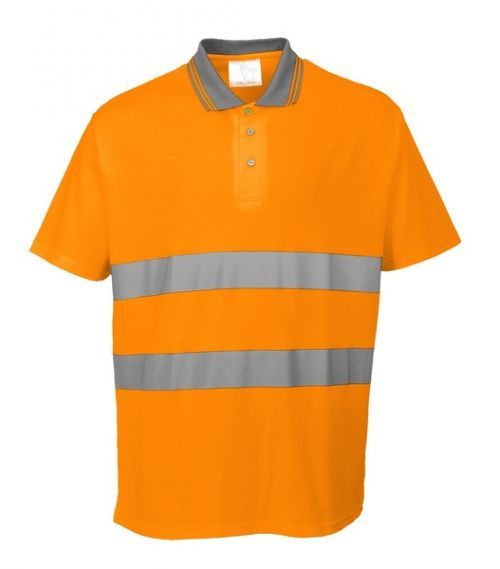 Reflexní polokošile bavlna Comfort  XL neon orange