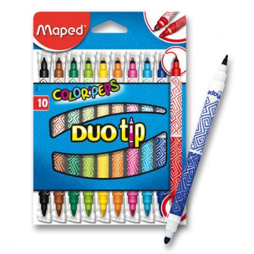 Dětské fixy Maped Color'Peps Duo Tip - 10 barev
