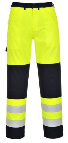 Nehořlavé reflexní kalhoty S neon yellow
