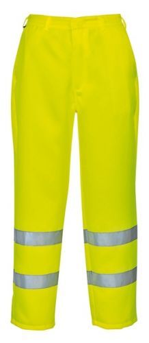 Hi-Vis kalhoty, směsový materiál XXL neon yellow