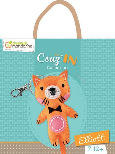 Kreativní sada - přívěsek k ušití kocourek Elliott