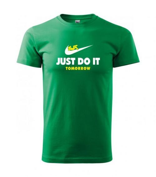 Pánské tričko s potiskem JUST DO IT TOMORROW - parodie na triko NIKE