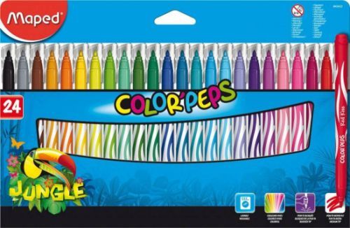 Dětské fixy Maped Color'Peps Jungle - 24 barev