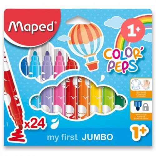 Dětské fixy Maped Color'Peps Jumbo - 24 barev