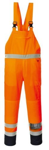 Nezateplené laclové kalhoty Hi-Vis Contrast S neon orange