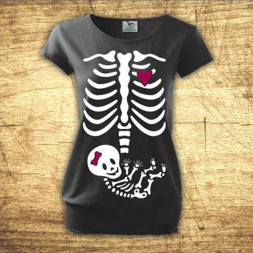 Tričko pro budoucí maminky kostřička děvčátko