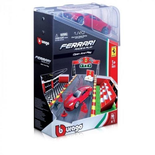 Bburago Ferrari Open&Play set s autem 1:44 /různé druhy