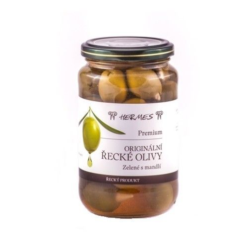 Hermes Zelené olivy s mandlí  190g