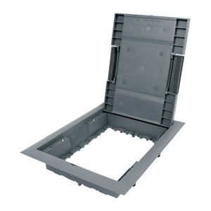 Kopos vrchní rámeček podlahový Kopobox 80 - 8 x zásuvka modul 45 pro krabici KUP 80