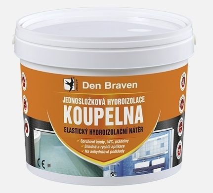 Jednosložková disperzní hydroizolace Den Braven Koupelna, 2,5 kg