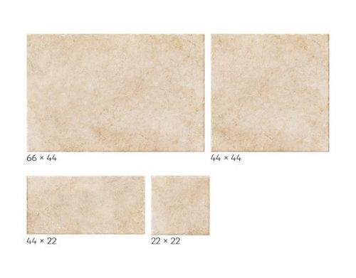 Dlažba Realonda Modular Borgogna beige 44x66, 44x44, 22x22, 22x44 cm, mat