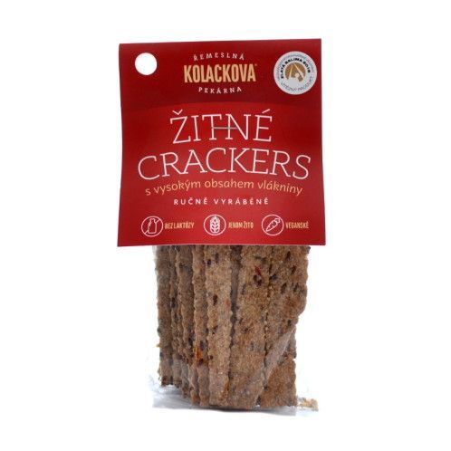 Žitné crackers s mrkví a lněným semínkem 90g