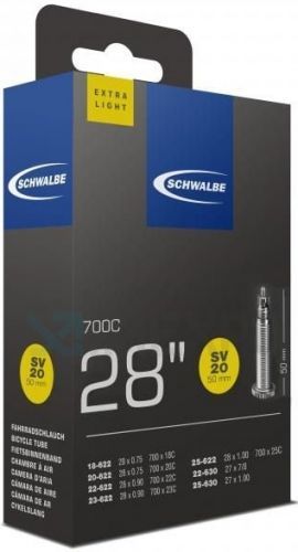 Duše na silniční kolo Schwalbe 20 (50mm, SV presta/galuskový, 18-25/622)
