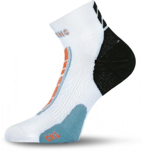 Lasting  CKL 001 bílé cyklo ponožky Velikost: (42-45) L